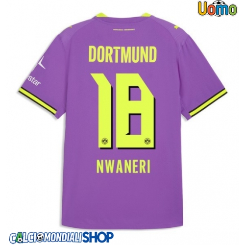 Maglie da calcio Borussia Dortmund Ethan Nwaneri #18 Terza Maglia 2026-27 Manica Corta